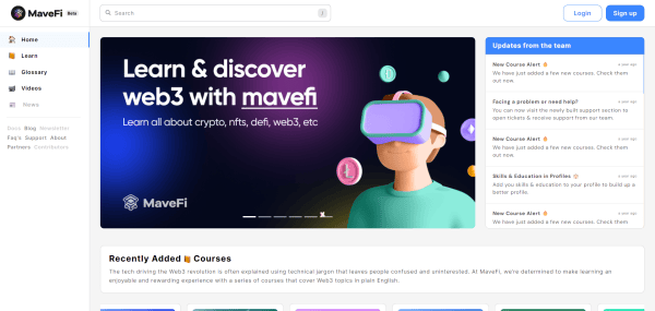 Mavefi project preview